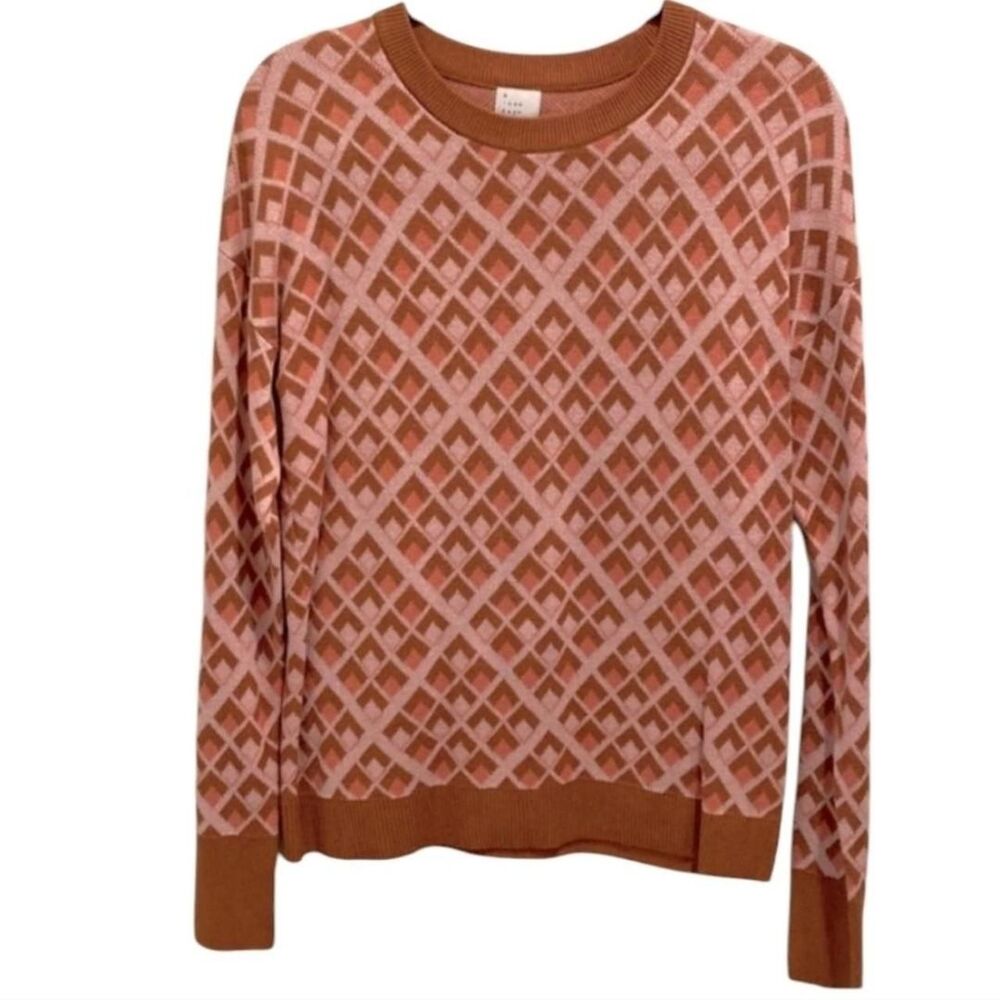 A-new-day Women's Orange and Pink Jumper